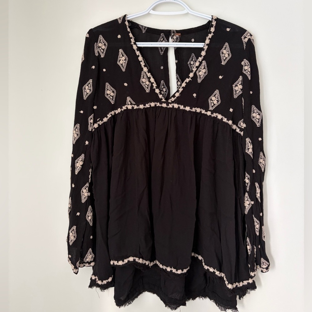 Free People Embroidered Top - Picture 5 of 10